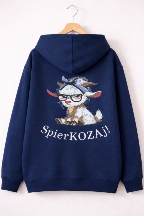 Bluza z kapturem i haftem na plecach – SpierKOZAj! /różne kolory/