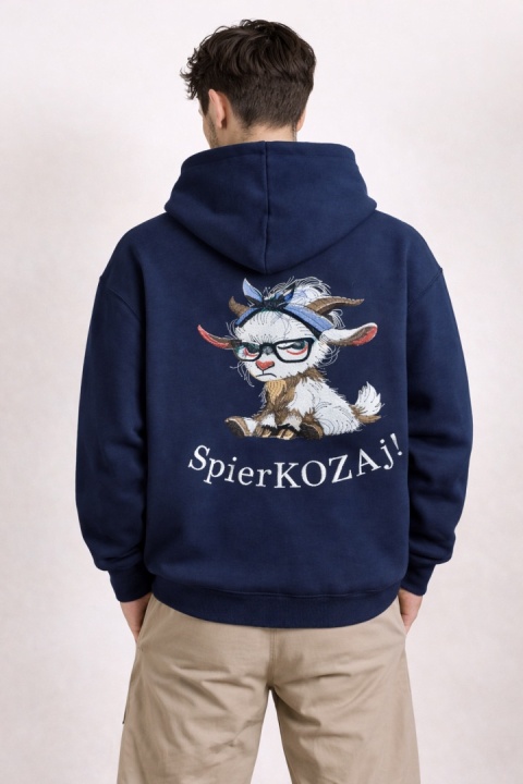 Bluza z kapturem i haftem na plecach – SpierKOZAj! /różne kolory/