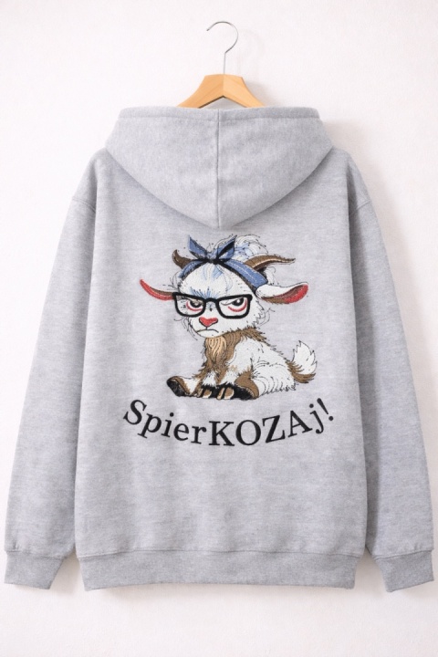 Bluza z kapturem i haftem na plecach – SpierKOZAj! /różne kolory/