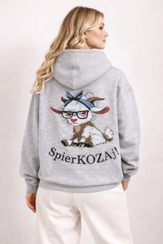 Bluza z kapturem i haftem na plecach – SpierKOZAj! /różne kolory/