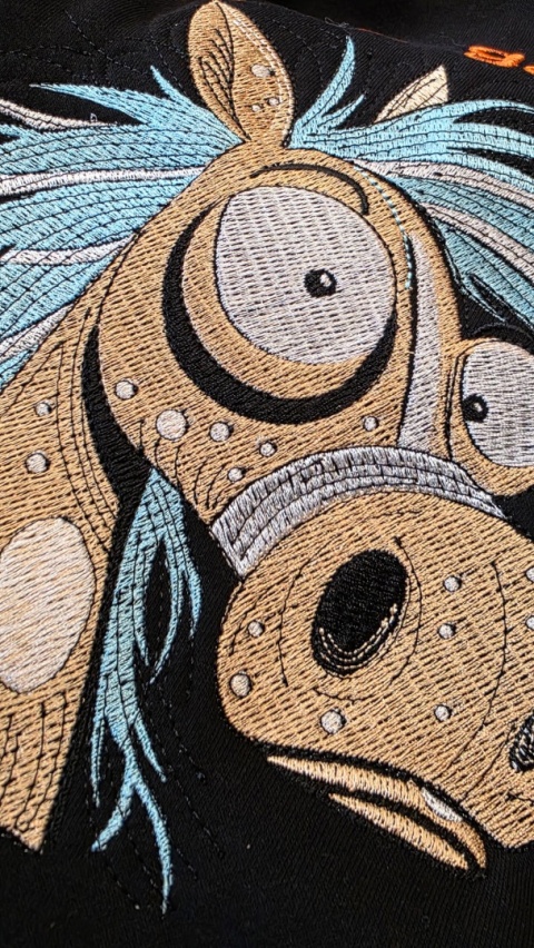 Bluza z kapturem i haftem na plecach – CO TY GADASZ ? /różne kolory/