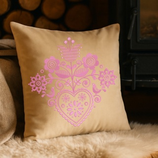 Poszewka - Słowiańska DELIKATNOŚĆ - różowy