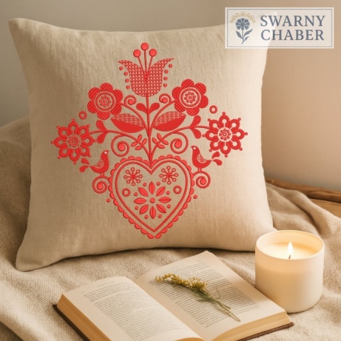 Poszewka - Słowiańska MIŁOŚĆ - czerwień