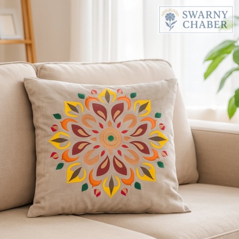 Poszewka na poduszkę - MANDALA - Jesień