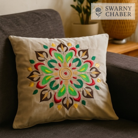 Poszewka na poduszkę - MANDALA - Wiosna