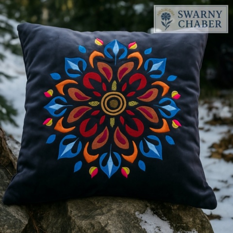 Poszewka na poduszkę - MANDALA - Zima