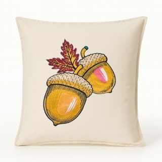 Poszewka na poduszkę z haftem "ŻOŁĘDZIE" - rozmiar 50x50 cm