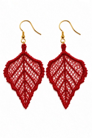 Kolczyki haftowane Zadziorna Natura – Swarne Biżu
